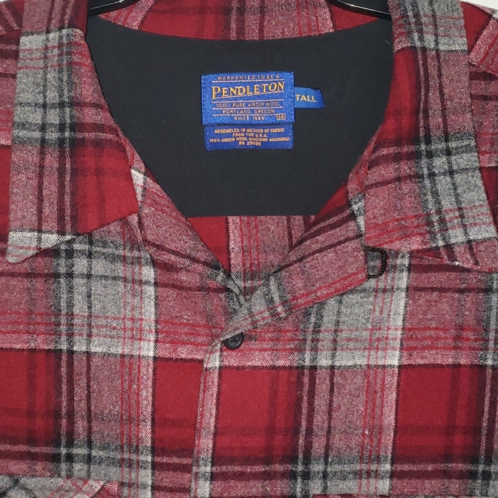 Mens 3XL XXXL Pendleton Wool Board Shirt